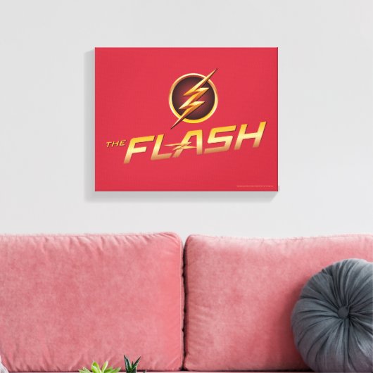 De flits | Logo TV-Show Canvas Afdruk (Insitu (Woonkamer))