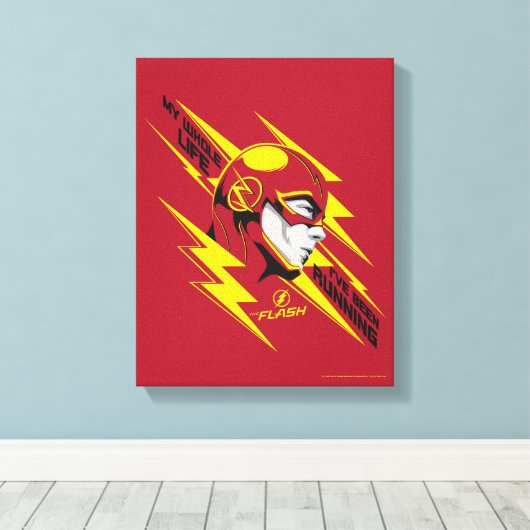 De flits | Mijn hele leven dat ik heb meegemaakt Canvas Afdruk (Insitu (Houten vloer))