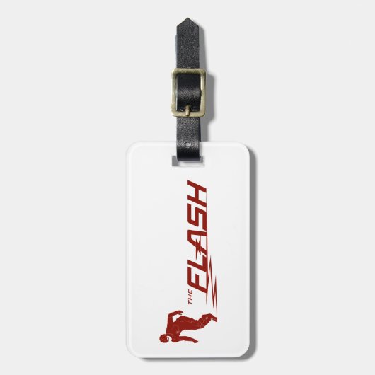 De flits | Super Hero Name Logo Bagagelabel (Voorkant verticaal)