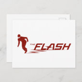 De flits | Super Hero Name Logo Briefkaart (Voorkant / Achterkant)