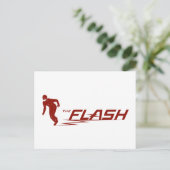 De flits | Super Hero Name Logo Briefkaart (Staand voorkant)