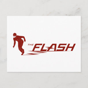 De flits   Super Hero Name Logo Briefkaart