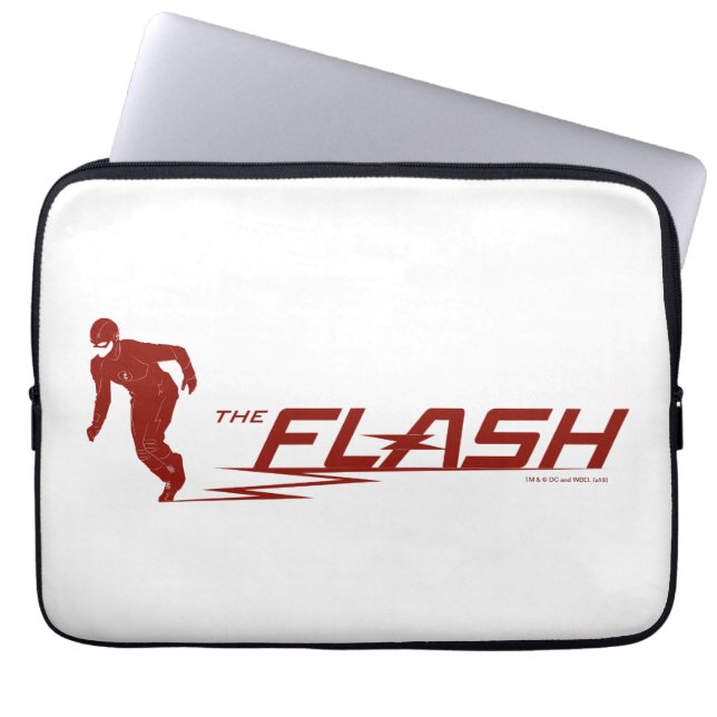 De flits | Super Hero Name Logo Laptop Sleeve (Voorkant)