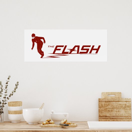 De flits | Super Hero Name Logo Poster (Keuken)