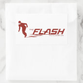 De flits | Super Hero Name Logo Rechthoekige Sticker (Tas)