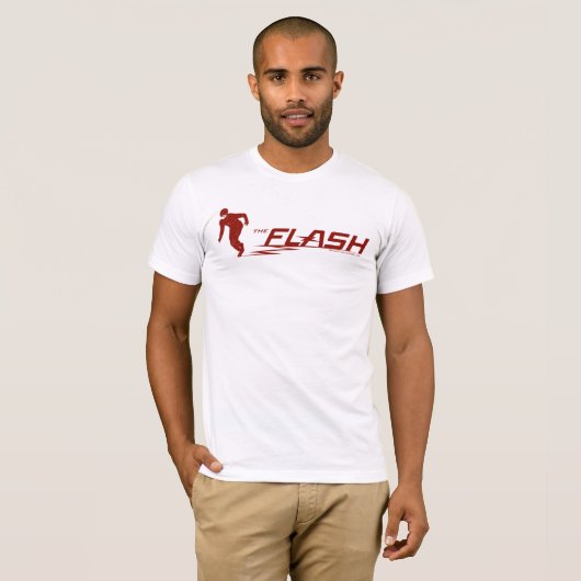 De flits | Super Hero Name Logo T-shirt (Voorkant volledig)