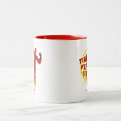 De flits | "Tijd voor een heleboel" Tweekleurige Koffiemok (Center)