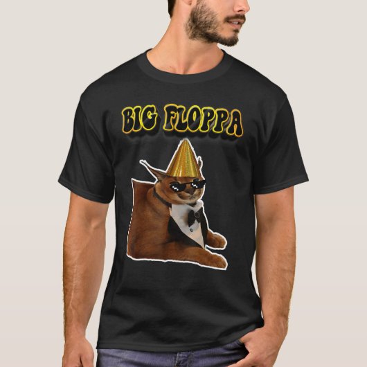 De Floppa Caracal Kat T-shirt (Voorkant)
