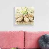 De Flopsy Bunnies Aslapen (door Beatrix Potter) Canvas Afdruk (Insitu (Woonkamer))