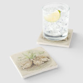 De Flopsy Bunnies Aslapen (door Beatrix Potter) Stenen Onderzetter (Zijkant)