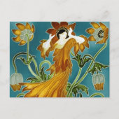 De Flora Art Nouveau van Walter Crane Briefkaart (Voorkant)