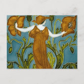 De Flora Art Nouveau van Walter Crane Briefkaart (Voorkant)
