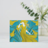 De Flora Art Nouveau van Walter Crane Briefkaart (Staand voorkant)