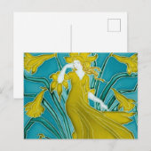 De Flora Art Nouveau van Walter Crane Briefkaart (Voorkant / Achterkant)
