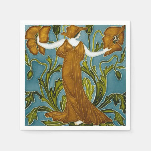De Flora Art Nouveau van Walter Crane Servet