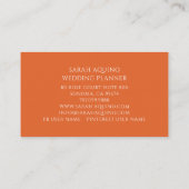 De Floral Event Planner van de Waterverf van Elega Visitekaartje (Achterkant)