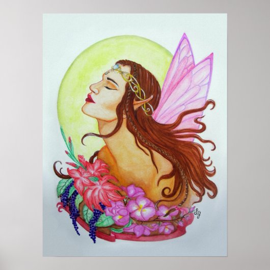 De Floral Fairy Poster (Voorkant)