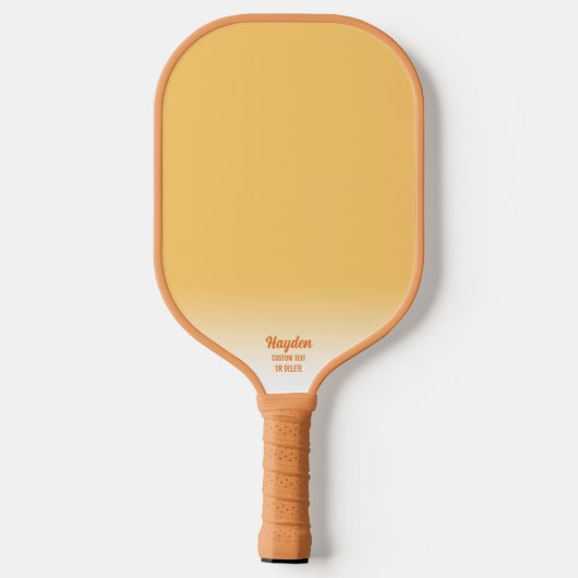 De Floral Pattern Aangepaste tekstnaam van Retro 7 Pickleball Paddle (Achterkant)