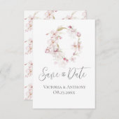 De Floral Roze Band van het Manuscript sparen de D (Voorkant / Achterkant)