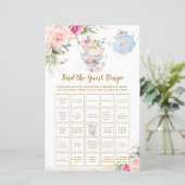 De Floral Shower van de Partij van het Tea vindt h (Staand voorkant)