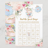 De Floral Shower van de Partij van het Tea vindt h (Voorkant / Achterkant)