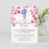 De Floral Shower van de Waterverf van de Brievenbu Kaart (Staand voorkant)