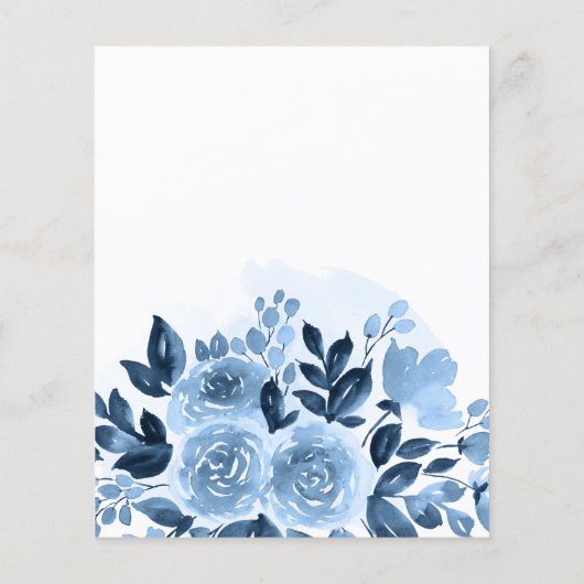 De Floral van de begroting trekt de Datum sparen (Achterkant)