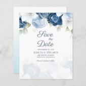 De Floral van de begroting trekt de Datum sparen (Voorkant / Achterkant)