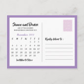 De Floral van het laboratorium sparen de Uitnodigi Aankondigingskaart (Achterkant)