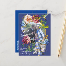 De Floral-Waterverf Victoriaans-Era Aankondigingskaart