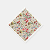 De Floral-Waterverf Victoriaans-Era Servet (Hoek)