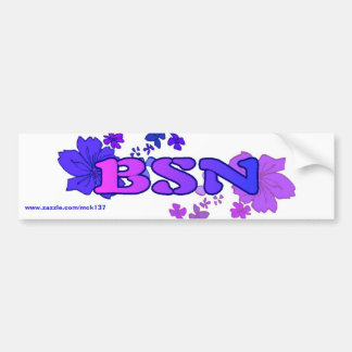 De Florale bumper van BSN Bodysurfkleding Bumpersticker