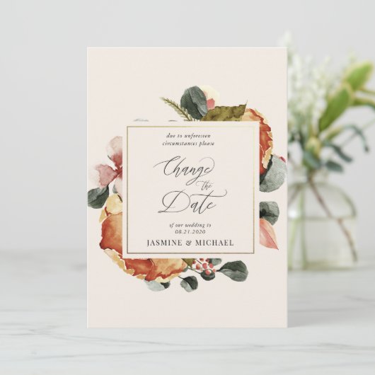 De florelegant van het najaar Verandering de Uitno Kaart (Staand voorkant)