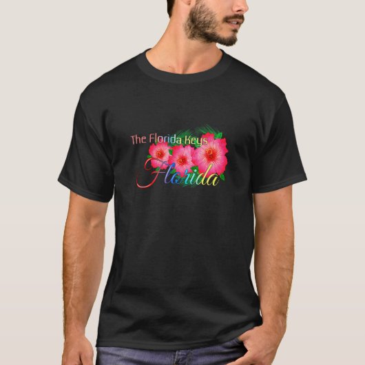 De Florida Keys Tropical Flowers Family V T-shirt (Voorkant)