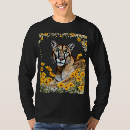 De Florida panter met Coreopsis rand uitgesneden T-shirt