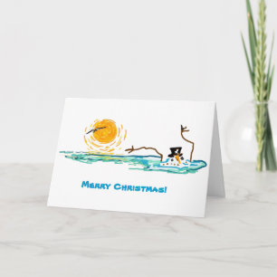 De Florida Snowman Feestdagen Kaart