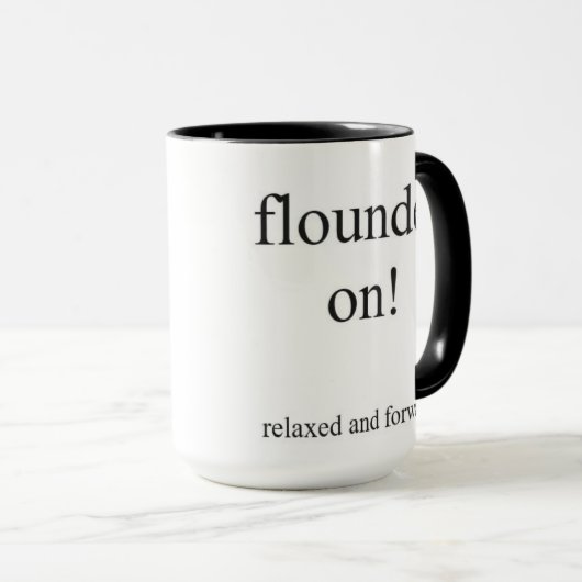 De Flounder op mok! Mok (Voorkant rechts)
