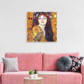 De flower Veil Girl Stretched Canvas (Insitu (Woonkamer))