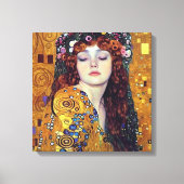 De flower Veil Girl Stretched Canvas (Voorkant)