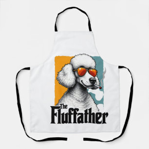 De Fluffather Poodle Vintage Grappige Hond Mafia V Schort