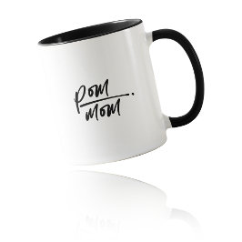 De Fluffigste Liefde: Fancy Script POM MOM Mok