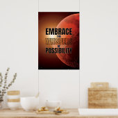 De fluisteraars van de mogelijkheid - Inspirerend  Poster (Keuken)