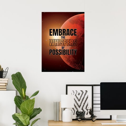 De fluisteraars van de mogelijkheid - Inspirerend  Poster (Thuiskantoor)