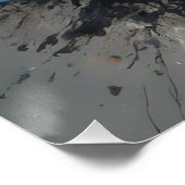 De fluisterende elegantie van beige en blauw perfect poster (Hoek)