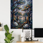 De fluisterende pilaren van Aethel Poster (Thuiskantoor)