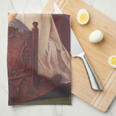 De fluistering van een engel bij de wieg theedoek (Quarter Fold)