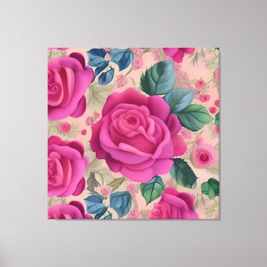De Fluistering Van Rozen - Zacht En Serene Canvas Afdruk (Voorkant)