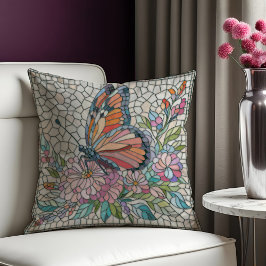 De fluisteringen van de bloesems - Mozaïekkunst Kussen