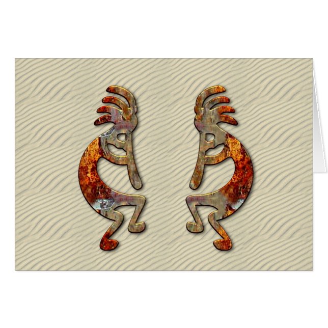 "De fluit van Kokopelli" (Voorkant Horizontaal)