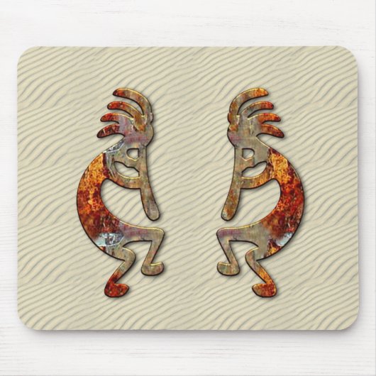 "De fluit van Kokopelli" Muismat (Voorkant)